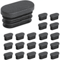 Miniatyrbilde 1 av 5: Plasthetter for møbelben Ovale hetter for stolben Plasthetter for møbelben Ovale hetter for trampolinestoler 20 stk (15x30mm)