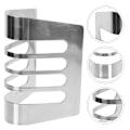 Miniatyrbilde 1 av 8: 1 stk Brødrist i Rustfritt Stål, Toast Holder, 4 Skiver, Bordstativ for Ristet Brød, Brødrist i Metall, Bakestativ, Frokost 4 kortplatser