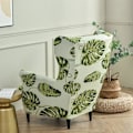Miniatyrbilde 3 av 7: Highdi Stretch Slipcover for Strandmon Wing Chair, Set of 2 Sofa Covers with Cushion Cover, Armchair Protector Hoja Verde