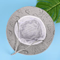 Miniatyrbilde 8 av 9: Solhatt for barn UPF 50+ solbeskyttelse Justerbar stropp Justerbar hakestropp Gris 6-12 meses