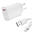Miniatyrbilde 1 av 4: 33W Hurtiglader + USB-C USB-kabel for Samsung Galaxy A13 4G SM-A135F 6.6 \" - Hvit