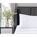 Miniatyrbilde 3 av 5: Sengesett 4 deler 150x200 - Børstet mikrofiberpolyester - Tilpasset laken, flatt laken og 2 putevar White