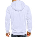 Pikkukuva 3 / 4: Miesten hupparit, collegepaidat, vetoketjulliset kevyet takit 1 White XL