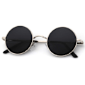 Miniatyrbillede 1 af 5: John Lennon Briller Herre Runde Solbriller Herre Polariseret Cirkel