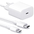 Miniatyrbild 1 av 2: Laddare - Snabbladdare - Adapter + Kabel 20W USB-C 2m Kabel Vit 1-Pack