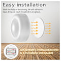 Miniatyrbilde 7 av 8: LED Spotlights Sett – 6 stilige lys med 2 praktiske fjernkontroller