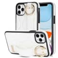 Wave-mønster armbånds-støtteben PU+TPU telefoncover til iPhone 11 Pro Max