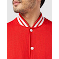 Miniatyrbilde 4 av 6: Bygg ditt merkevare Men's Basic College Jacket L Red/White