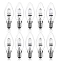 42W E14 C35 Dimbar halogenlampa AC 220-240V Varmvit 2700K e14 transparent halogenljus (10st)