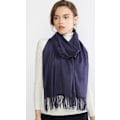 Miniatyrbillede 7 af 7: Dametørklæder Pashmina-sjal og -omslag til bryllupstørklæder til kvinder Vinter Navy