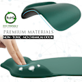 Miniatyrbild 5 av 6: Ergonomisk musmatta med handledsstöd i minnesskum, bekväm datormusmatta för bärbar dator, smärtlindrande handledsstöd Pure Green