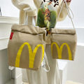 Miniatyrbild 3 av 4: Realistisk McDonalds Ryggsäck/Axelremsväska - Snabbmatsgåva Student Fritid DB Dubbel axelväska