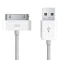 iPhone 4s ladekabel 30-pin iPad 1,2,3 / iPod / iPhone 3, 4, 4s Hvit