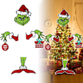 Miniatyrbilde 1 av 5: Grinch Julepynt, Topp til Juletreet, Juledekorasjoner, Innendørs Hjemmepynt, Julefestutstyr
