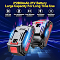 Miniatyrbild 7 av 7: ®RisingFF Mini batteridriven motorsåg 6 tum, bärbar motorsåg för träskärning, 2 batterier, 2 kedjor