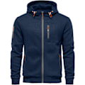Miniatyrbilde 1 av 4: Herre hettegenser Sweatshirt glidelås opp lette jakker New Navy 3XL