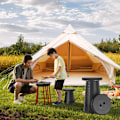 Miniatyrbild 2 av 5: Bärbar Teleskopisk Pall, Uppgraderad Fällbar Campingpall Justerbar