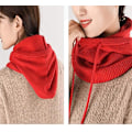 Miniatyrbillede 2 af 3: Dame Balaclava Hætte Vinter Cashmere Strikket Hue Ski Maske Ski Hue Udendørs