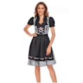 Miniatyrbillede 2 af 4: Oktoberfest Bodycon Kjole til Kvinder, Ternet Tysk Ølfestival Cosplay Bayersk Kjole Maskerade black xxl