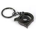 Miniatyrbillede 3 af 4: Spinning Rotor Nøglering Kreativ Bil Fans Autodele Model Wankel Rotationsmotor Nøglering Nøglering Kæde Nøglering Nøgleholder. Gun Black