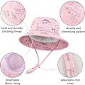 Miniatyrbilde 3 av 8: Solhatt for barn UPF 50+ solbeskyttelse Justerbar stropp Justerbar hakestropp Rosado 6-12 meses