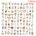 Pikkukuva 1 / 5: Eläin- ja kukkasekoitusriipus DIY-rannekoru B: 110Pcs