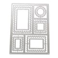 Ram Metall Stansar Kolstål Kant Skärande Stansar för Kort DIY Scrapbooking
