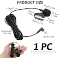 Pikkukuva 2 / 7: Ulkoinen auton mikrofoni 3,5/2,5 mm liittimellä, kannettava liima auton DVD-stereosoittimille ja Bluetoothille, 3 metrin kaapeli, Plug and Play
