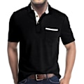 Pikkukuva 1 / 6: Miesten pitkähihaiset polopaidat taskulla, rennot golfpaidat Black2 M