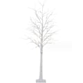 Miniatyrbillede 1 af 3: Lysende hvidt juletræ med 24 varm hvide LED batteridrevne lysende grene træ til hjemmefest bryllup påske juledekoration