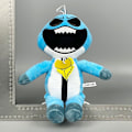 Miniatyrbillede 2 af 3: Mareridt Critters Plyslegetøj Yarnaby Plushies Fyldte Dyr Poppy Playtime Dukke Børnegaver Blue Shark
