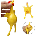 Miniatyrbillede 4 af 9: Æglæggende høns, kreativt legetøj, practical jokes, klem æglæggende høns, udluftnings kylling nøgleringe, udluftning, stress relief, tricks