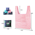 Miniatyrbillede 2 af 8: 4 Pak Foldbare Indkøbsposer Genanvendelige Miljøvenlige Dagligvare Tote Tasker Shopper Taske Foldning i Vedhæftet Pung (Tilfældig Farve)
