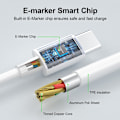 Miniatyrbillede 3 af 7: 2 stk. USB C til USB C-kabel 2m, USB C-kabel Hurtigopladning USB Type C