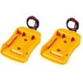 2 st Batteriadapter för Dewalt 20V Batteri 18V Dockningsströmkontakt 12 AWG Robotkablar Anslut