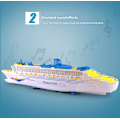 Miniatyrbillede 4 af 5: Elektrisk Oceanliner Krydstogtskib Legetøj Blinkende Farverige Sirene Lyd Børn Uddannelsesmæssig Model