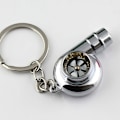 Miniatyrbilde 2 av 4: Kreativ Hylse Spinning Turbo Turbine Turbolader Nøkkelring Nøkkelkjede Nøkkelring Nøkkelholder Lag Ekte Fløyteslyd.