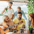 Pikkukuva 2 / 5: Retro Bluetooth-kaiutin, Vintage FM-radio vanhalla klassisella tyylillä, korkea äänenvoimakkuus, Bluetooth 5.0 langaton yhteys, tukee TF-korttia white