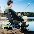Pikkukuva 2 / 6: Taitettava Leirituoli, Ultralight Kompakti Kannettava Taitettava Tuoli Kantolaukulla, Kevyt