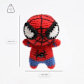 Pikkukuva 5 / 5: Valmis käsin virkattu Spiderman-riipus Neuleavaimenperäriipukset Kudottu piirretty nukke Laukun ripustus