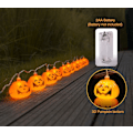 Miniatyrbilde 3 av 5: Gresskarlys, LED-lyslenke, Gresskar LED-lyslenke, Dekorasjoner Lanterner Lyslenke 10 LED