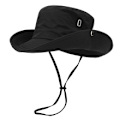 Miniatyrbilde 1 av 5: Fiskarhatt for menn og kvinner, pustende fiskehatt, solhatt med hakestropp, UV-beskyttelse, sommerhatt for utendørs klatring og camping