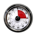 Miniatyrbilde 1 av 7: Magnetisk metalltimer, manuell opptrekk, ingen batteri nødvendig, tidsvisualisering, tidsstyringsverktøy for kjøkken, arbeid, studier, trening black