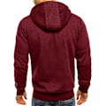 Miniatyrbillede 4 af 5: Herre Hoodies Sweatshirt Zip Up Letvægtsjakker 2 Red 3XL