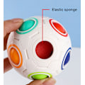 Miniatyrbilde 3 av 4: Rubiks kube regnbuekule 12 hull intelligens Rubiks kube tre-ordens Rubiks kube dekompresjonskule magisk linjal barnas pedagogiske leker