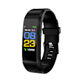 Miniatyrbillede 2 af 6: Fitness Tracker Sundheds Sportsur med Puls, Søvnovervågning, Iltmætning i Blodet, Skridttæller og SMS Opkaldsnotifikationsfunktioner black