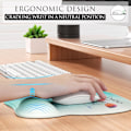 Miniatyrbild 3 av 6: Ergonomisk musmatta med handledsstöd i minnesskum, bekväm datormusmatta för bärbar dator, smärtlindrande handledsstöd Feather Arrow