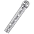 Miniatyrbillede 1 af 5: Falsk Mikrofon Rekvisit Halloween Mikrofon Skinnende Rhinestone Plastik Spil Mikrofon Lad Som Om Glitter Glimmer Mikrofon til Halloween Rollespil