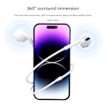 Miniatyrbillede 3 af 5: EarPods med Lightning-stik, fuldt kompatible med Apple iOS kablet kontrol, opkald, karaoke, støjreduktion Lightning connector