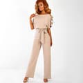 Dame Jumpsuit Casual Bred Ben Dame Aftenfest Lang Playsuit Abrikos